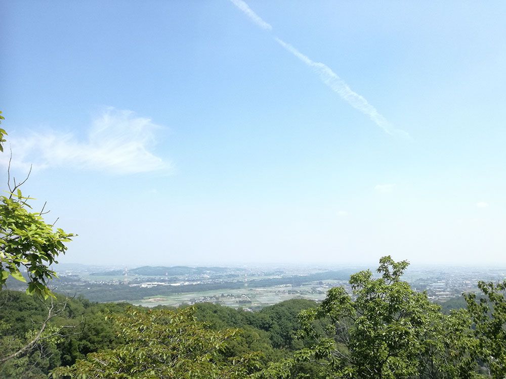 御嶽山の展望台からの風景